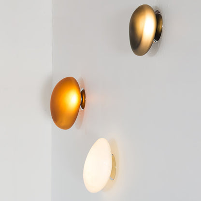 Organic Glass LED Sconce Light Fixture Wall or Ceiling Mount Modern Home Lighting Warm Neutral Cool White for Bedroom Living Room Hallway De