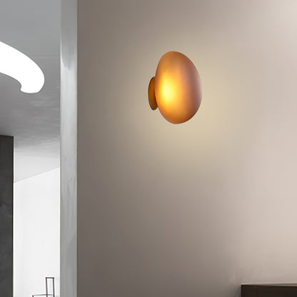 Organic Glass LED Sconce Light Fixture Wall or Ceiling Mount Modern Home Lighting Warm Neutral Cool White for Bedroom Living Room Hallway De