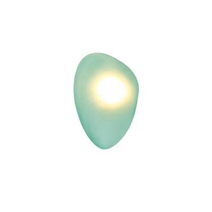 Organic Glass LED Sconce Light Fixture Wall or Ceiling Mount Modern Home Lighting Warm Neutral Cool White for Bedroom Living Room Hallway De