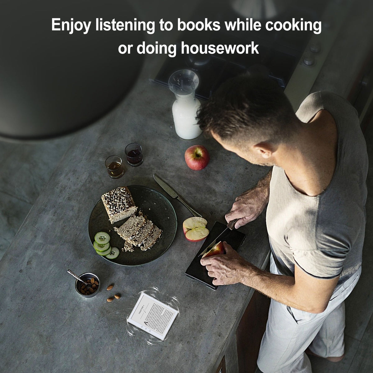 6-Inch Digital Reading Device with E-Ink Screen, WiFi & Long Battery Life for Books & Audiobooks