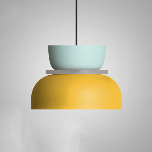 Simple LED Hanging Light in White Finish
