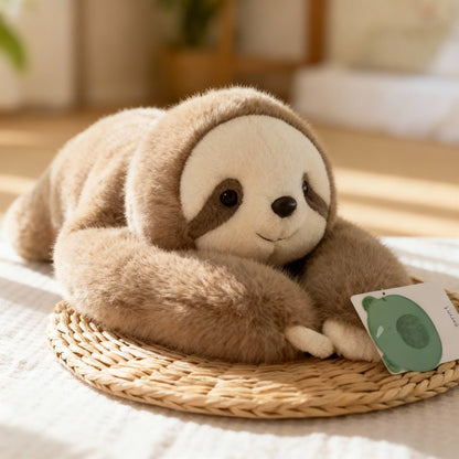 Plush Animal Cuddle Pillow with Long Arms for Relaxation and Sleep Support 18 Inch Weighted Hug Cushion for Stress Relief Napping Reading Me