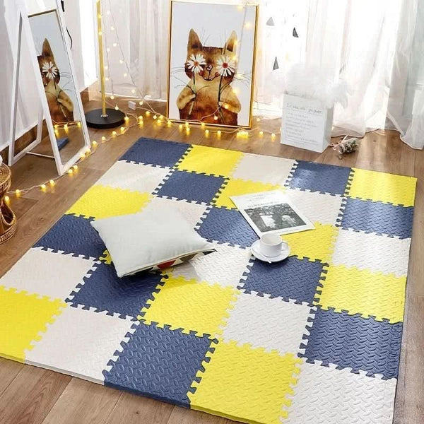 CUSHYCARE – Soft Foam Baby Play Mat Interlocking Floor Puzzle Mat 12 Piece