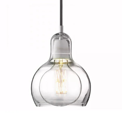 Hanging Ceiling Light Fixture Glass Globe 8 Inch Diameter Ambient Glow for Kitchen Island Entryway Hallway Bedside Nook E27 Socket 40W