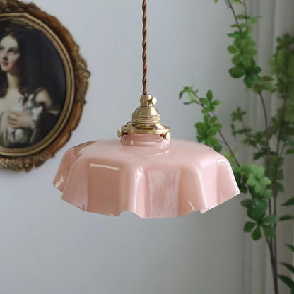 Hanging Ceiling Light Fixture Textured Dome Shade White Beige Pink Blue for Kitchen Island Dining Room Adjustable Height Indoor Pendant Lamp