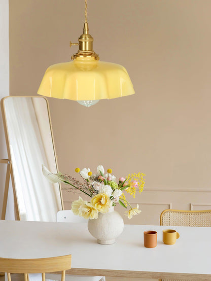 Hanging Ceiling Light Fixture Textured Dome Shade White Beige Pink Blue for Kitchen Island Dining Room Adjustable Height Indoor Pendant Lamp