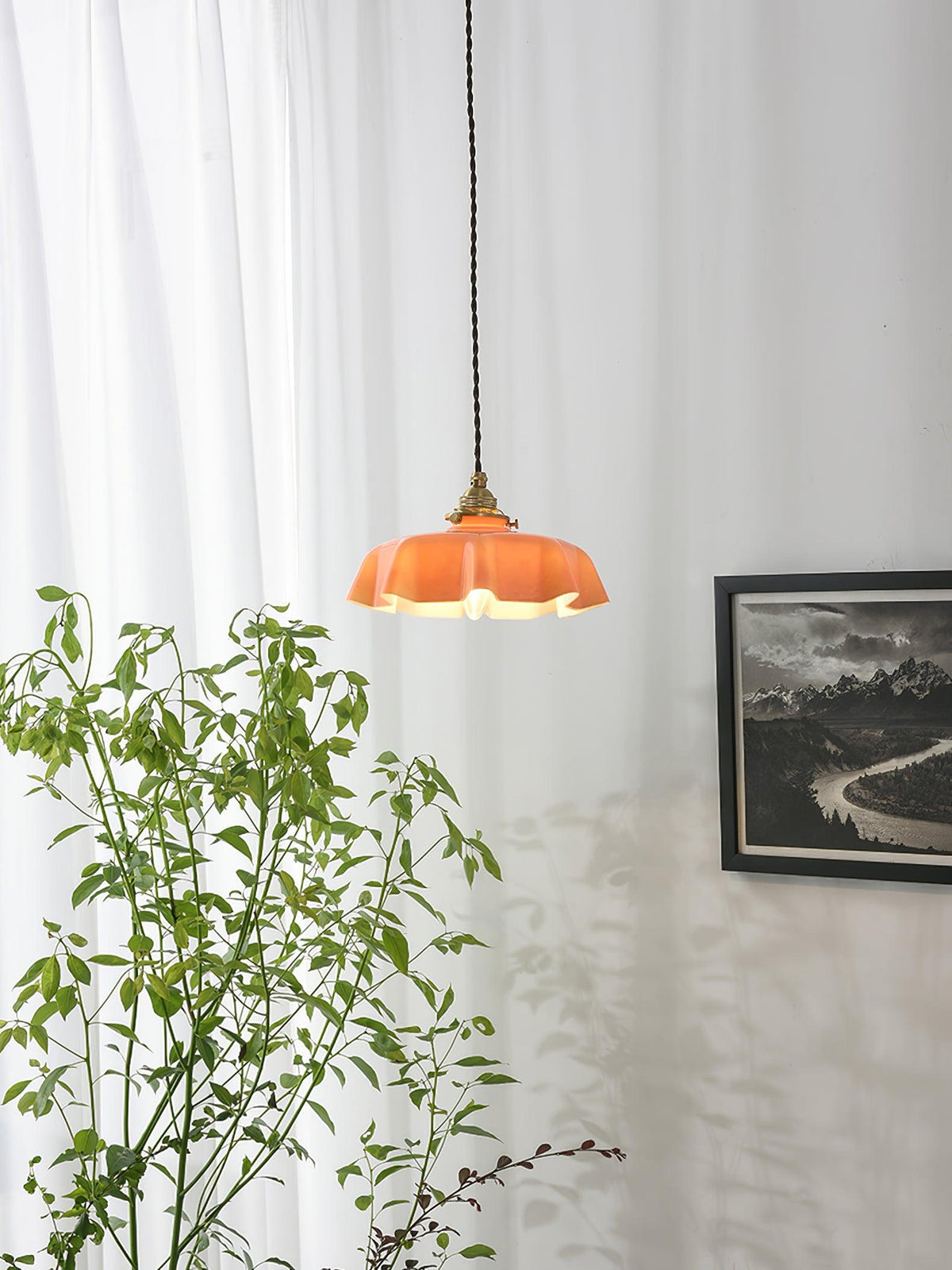 Hanging Ceiling Light Fixture Textured Dome Shade White Beige Pink Blue for Kitchen Island Dining Room Adjustable Height Indoor Pendant Lamp