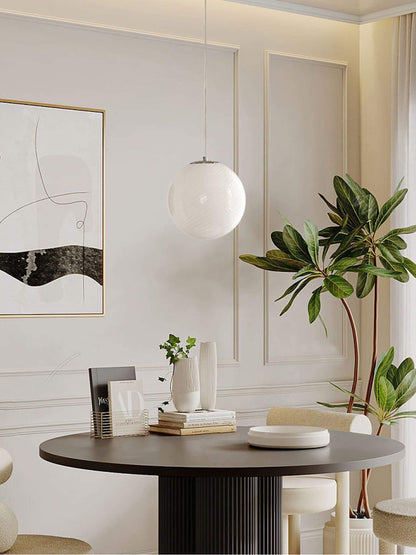 Round Glass Globe Overhead Light 12-Inch Honey Amber Ceiling Fixture for Dining Room Kitchen Counter Breakfast Nook Modern Hanging Lamp Home