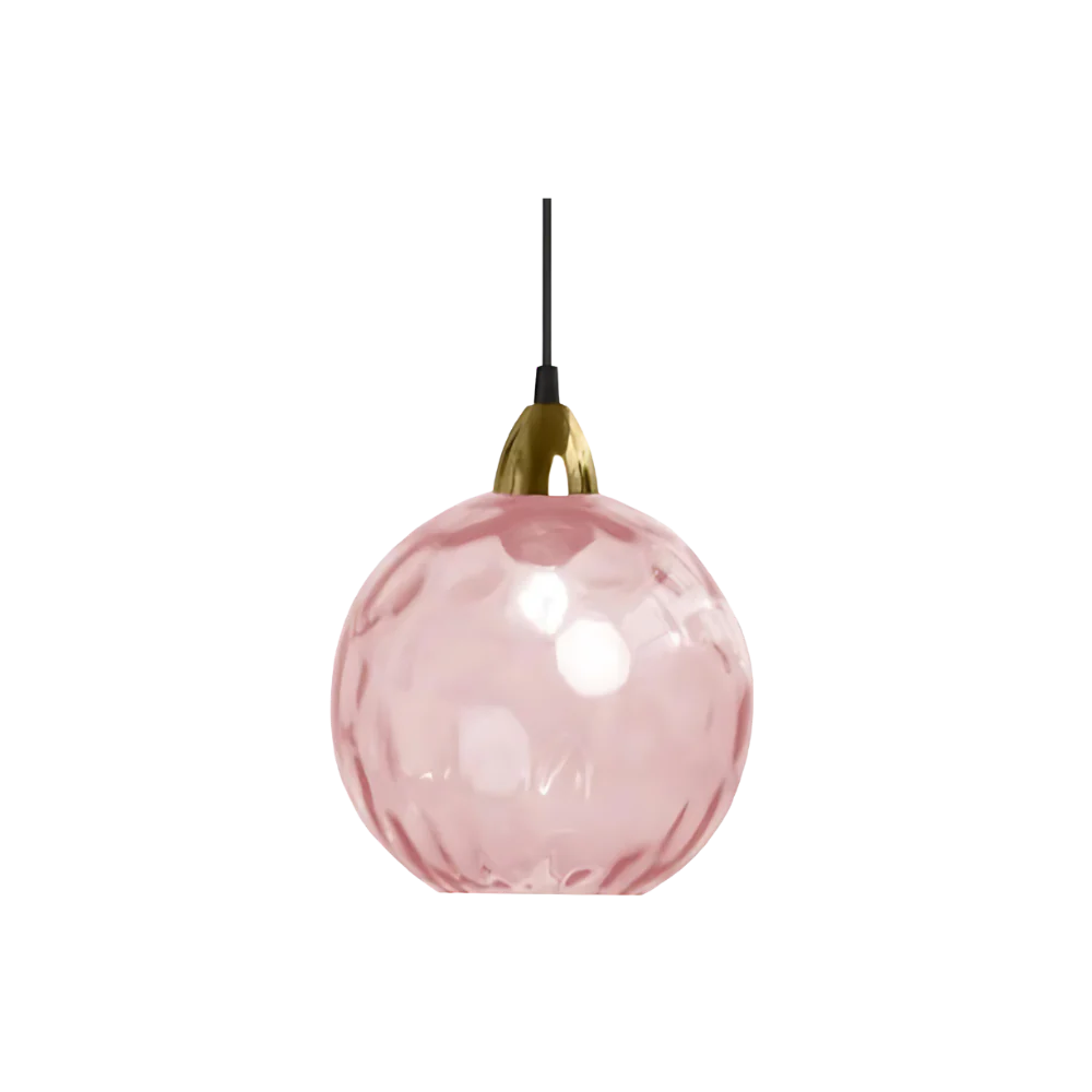 Textured Glass Globe Hanging Light 7.9 Inch Dining Room Island Fixture Adjustable Height Modern Sphere Pendant Minimalist Ceiling Lamp for K