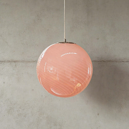 Round Glass Globe Overhead Light 12-Inch Honey Amber Ceiling Fixture for Dining Room Kitchen Counter Breakfast Nook Modern Hanging Lamp Home