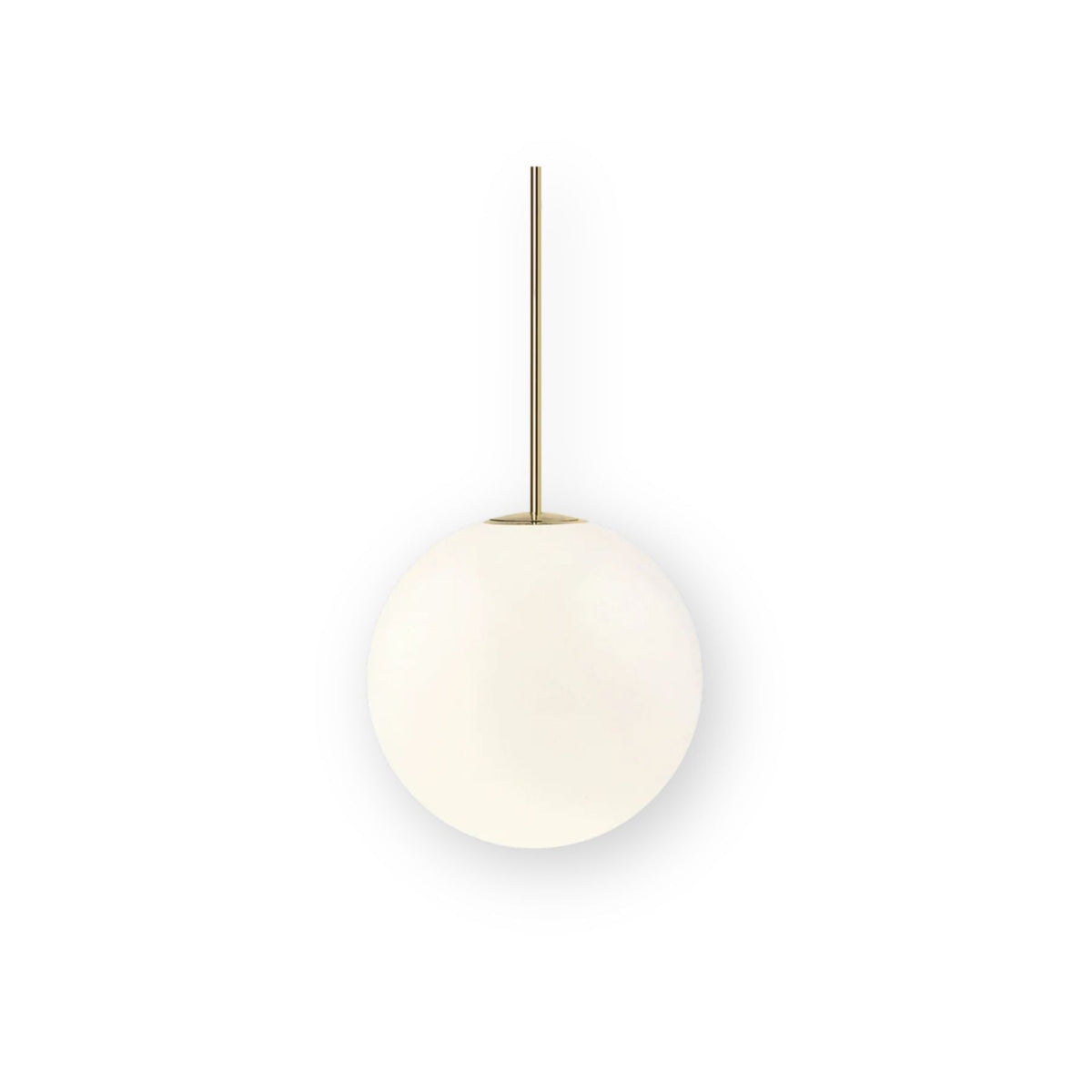 Frosted Globe Ceiling Light Brass Finish for Dining Room Bedroom Hallway Modern Suspended Fixture Soft Diffused Glow LED Compatible