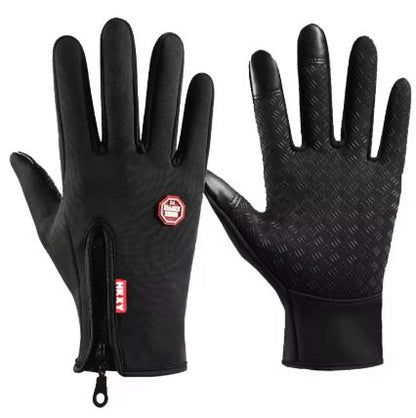 Fleece-Lined All-Weather Gloves with Touchscreen Fingertips for Winter Outdoor Sports