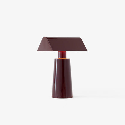 LED Desk Lamp with USB Charging Port – Touch Control, 3 Light Temperatures, Adjustable Steel Reading Light for Office, Bedroom, Study – Red,