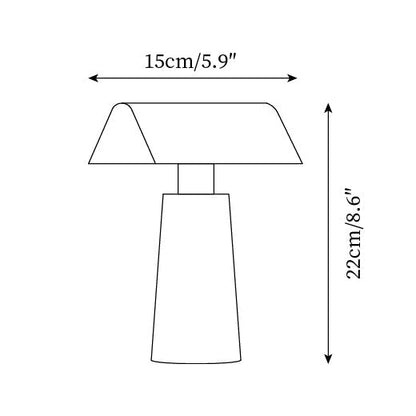 LED Desk Lamp with USB Charging Port – Touch Control, 3 Light Temperatures, Adjustable Steel Reading Light for Office, Bedroom, Study – Red,