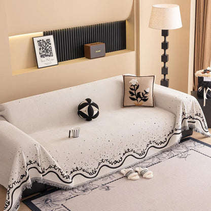 Cascaadia Sofa Cover - Chenille, Glittering Design, Pet-Friendly, Machine Washable