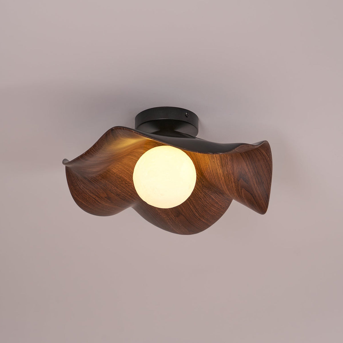 Adjustable Pendant Light with Metal & Resin Shade for Living Room, Bedroom, Dining Room | Modern Flush Mount Ceiling Fixture | 59 in Drop