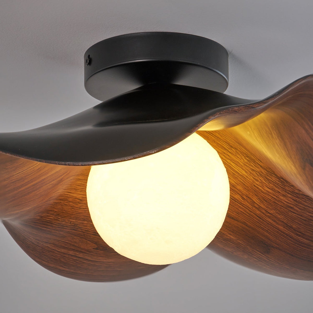 Adjustable Pendant Light with Metal & Resin Shade for Living Room, Bedroom, Dining Room | Modern Flush Mount Ceiling Fixture | 59 in Drop
