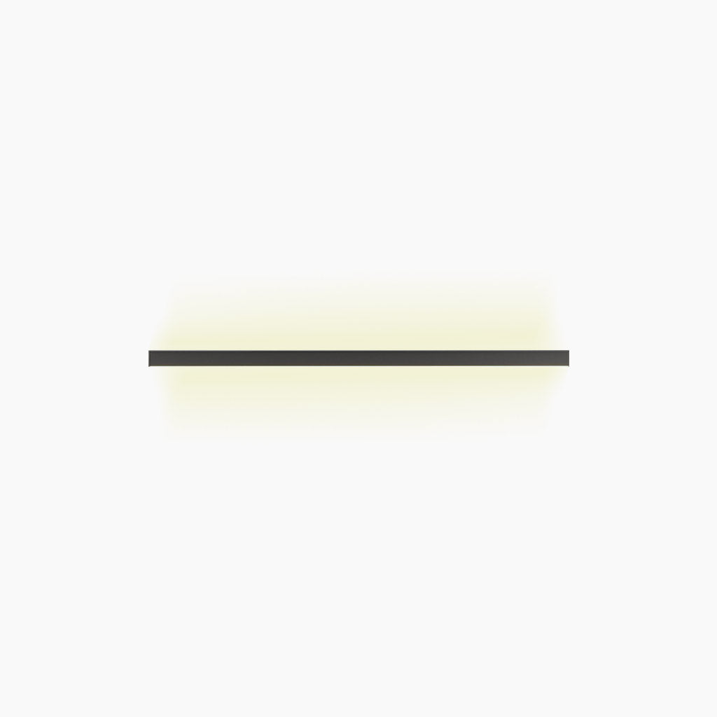 LED Flush Mount Ceiling Light Bar Iron 24 Inch Linear Strip Fixture Black White for Living Room Bedroom Hallway Kitchen Office Contemporary