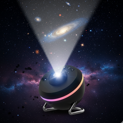 Galaxy Projector, Star Projector for Bedroom and Kids Room, Galaxy Light with Adjustable Angle and Sleep Timer