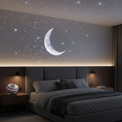 Galaxy Projector, Star Projector for Bedroom and Kids Room, Galaxy Light with Adjustable Angle and Sleep Timer