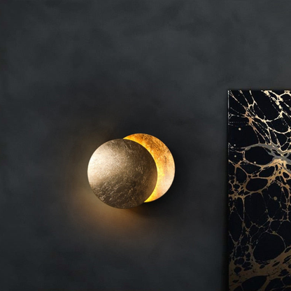 Celestial Glow | LED Wall Sconce with Backlit Halo Design | Modern Wall Light for Artistic Ambiance