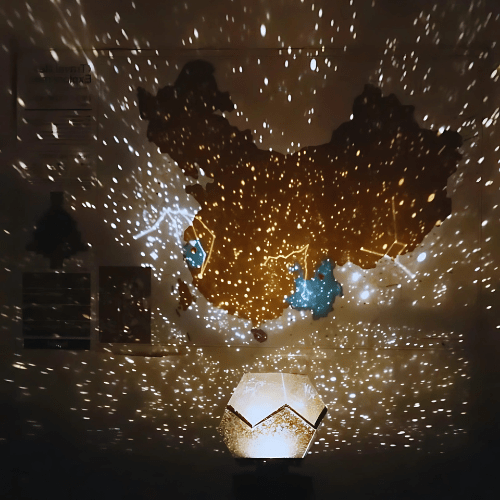 Celestial Night Light Projector with Adjustable Illumination for Dreamy Ambiance