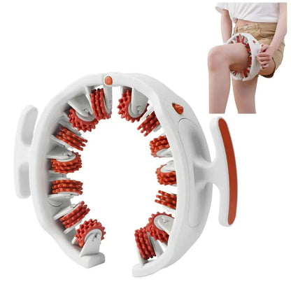 Cellulite Roller | 360° Deep-Tissue Massage Tool with Adjustable Width | Enhance Circulation for Toned Legs