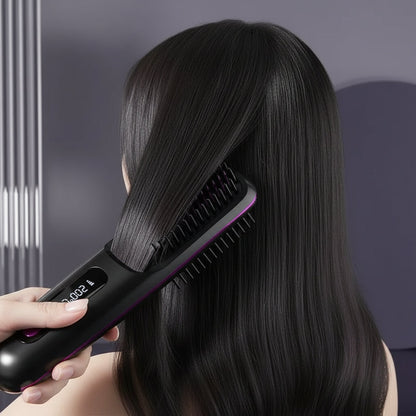 Ceramic Cordless Hair Straightener | USB Rechargeable Design for Sleek, Frizz-Free Styling Anywhere