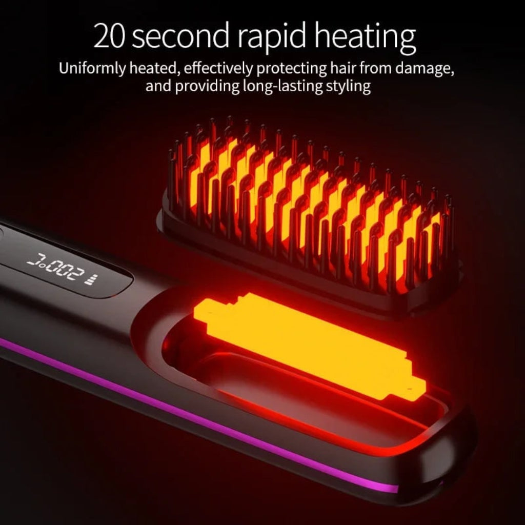 Ceramic Cordless Hair Straightener | USB Rechargeable Design for Sleek, Frizz-Free Styling Anywhere