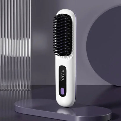 Ceramic Cordless Hair Straightener | USB Rechargeable Design for Sleek, Frizz-Free Styling Anywhere