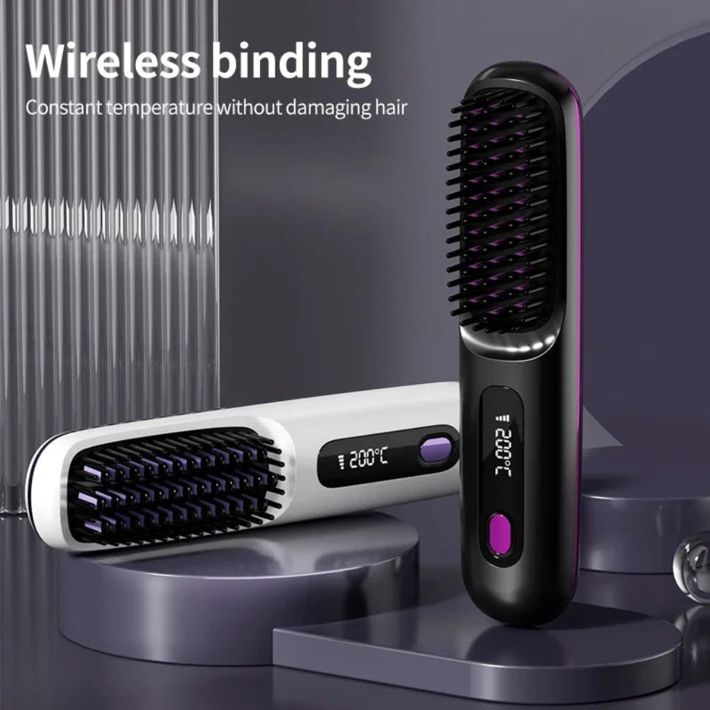 Ceramic Cordless Hair Straightener | USB Rechargeable Design for Sleek, Frizz-Free Styling Anywhere
