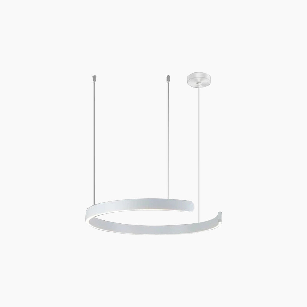 Dimmable LED Ring Ceiling Light Fixture Modern Aluminum Multi-Ring Chandelier for Dining Room Kitchen Island Living Room Bedroom Adjustable