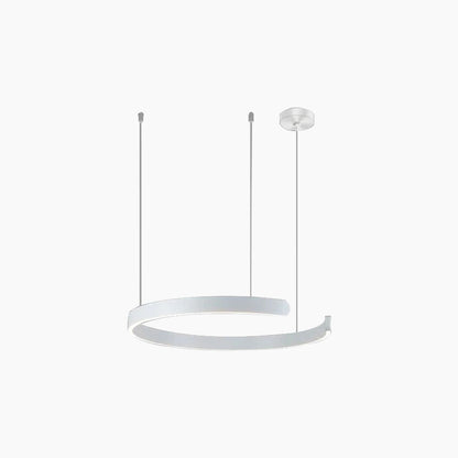 Dimmable LED Ring Ceiling Light Fixture Modern Aluminum Multi-Ring Chandelier for Dining Room Kitchen Island Living Room Bedroom Adjustable