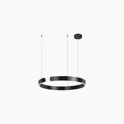 Dimmable LED Ring Ceiling Light Fixture Modern Aluminum Multi-Ring Chandelier for Dining Room Kitchen Island Living Room Bedroom Adjustable