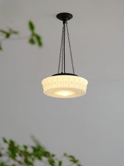 Hanging Ceiling Fixture with Dome Shade and Height-Adjustable Suspension for Kitchen Islands, Breakfast Nooks, Dining Spaces