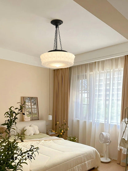 Hanging Ceiling Fixture with Dome Shade and Height-Adjustable Suspension for Kitchen Islands, Breakfast Nooks, Dining Spaces