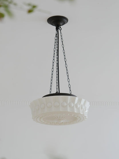 Hanging Ceiling Fixture with Dome Shade and Height-Adjustable Suspension for Kitchen Islands, Breakfast Nooks, Dining Spaces