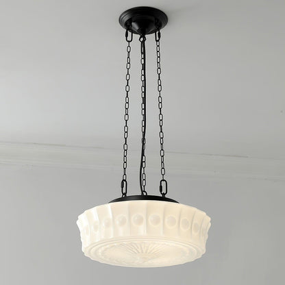 Hanging Ceiling Fixture with Dome Shade and Height-Adjustable Suspension for Kitchen Islands, Breakfast Nooks, Dining Spaces