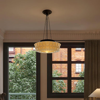 Hanging Ceiling Fixture with Dome Shade and Height-Adjustable Suspension for Kitchen Islands, Breakfast Nooks, Dining Spaces