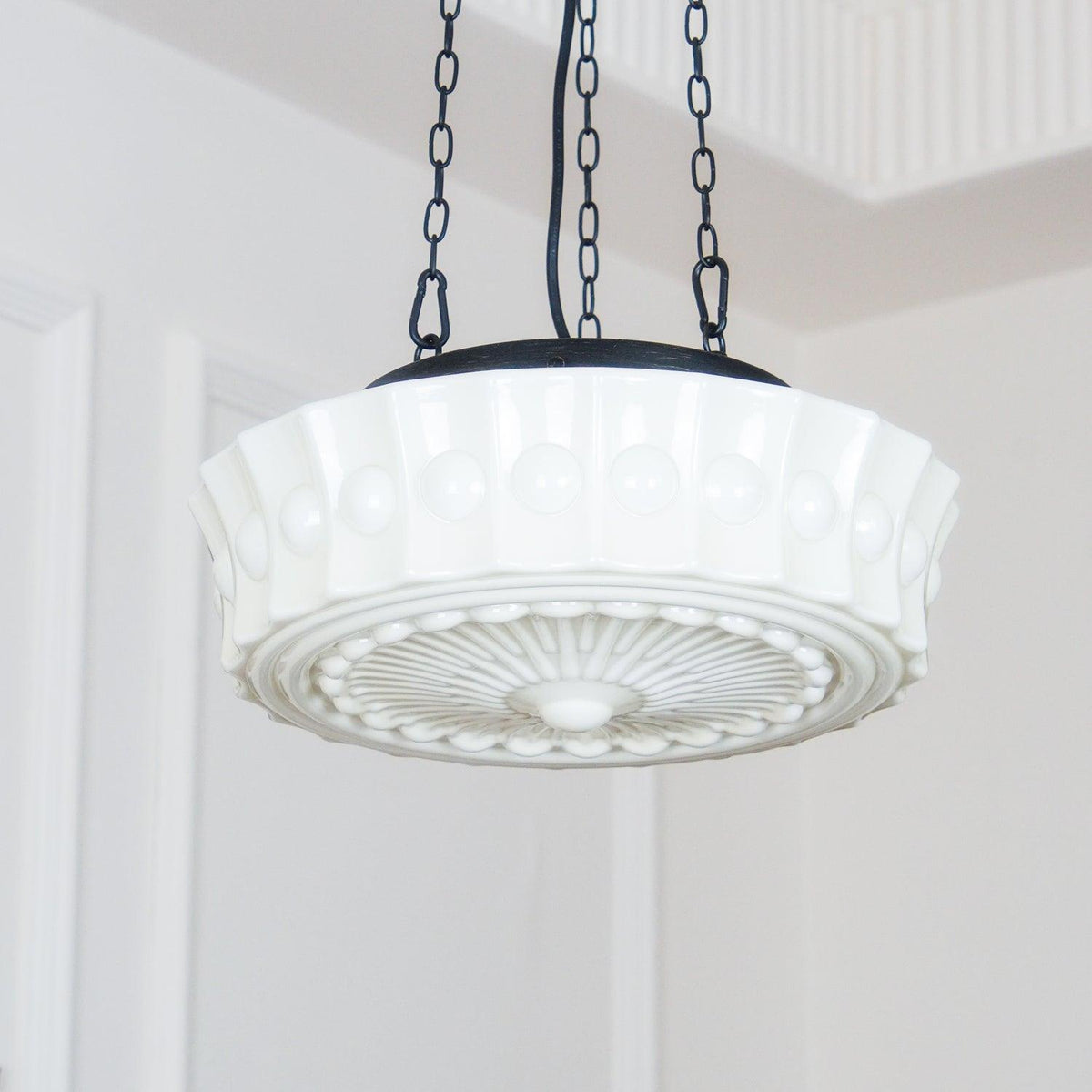 Hanging Ceiling Fixture with Dome Shade and Height-Adjustable Suspension for Kitchen Islands, Breakfast Nooks, Dining Spaces