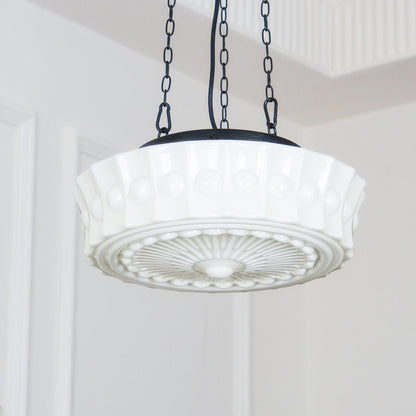 Hanging Ceiling Fixture with Dome Shade and Height-Adjustable Suspension for Kitchen Islands, Breakfast Nooks, Dining Spaces