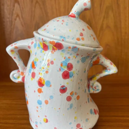 Kitchen Canister with Hands on Hips Design, Cookie Jar for Treats, Snack Container, Kitchen Storage Container