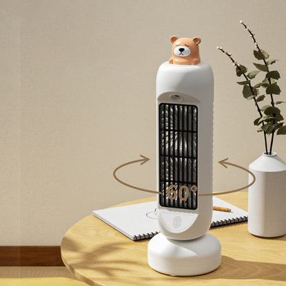 Charming Mini Bear | Air Cooler Humidifier Fan with 3-Speed Control | Compact Design for Ultimate Comfort