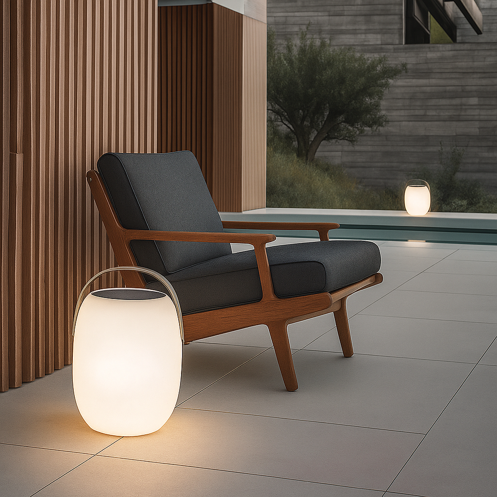 Cordless Solar LED Lantern 12 Inch Glass Rechargeable Outdoor Light for Patio Deck Balcony Garden Dining Evening Illumination Battery Operat