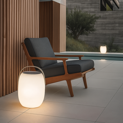 Cordless Solar LED Lantern 12 Inch Glass Rechargeable Outdoor Light for Patio Deck Balcony Garden Dining Evening Illumination Battery Operat