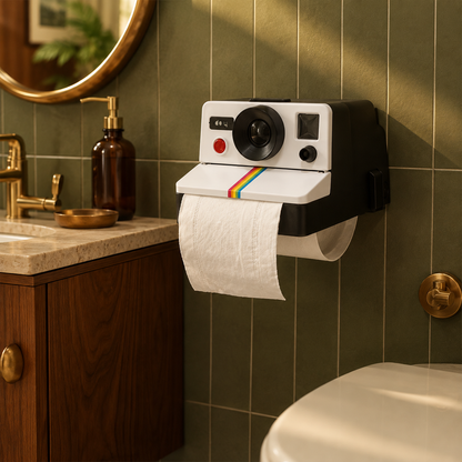 SnapRoll™ – Vintage Camera Toilet Paper Holder