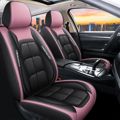 Front Seat Covers for Cars 2-Pack PU Leather – Universal Fit Sedan SUV Truck Protection Wipe-Clean Durable Interior Upgrade