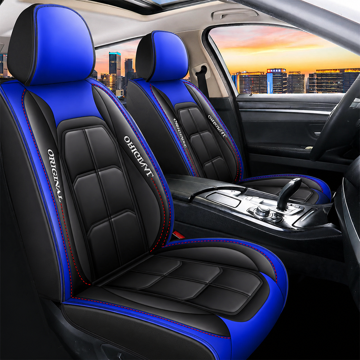 Front Seat Covers for Cars 2-Pack PU Leather – Universal Fit Sedan SUV Truck Protection Wipe-Clean Durable Interior Upgrade