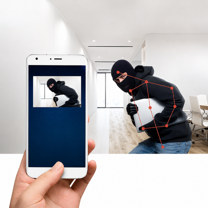 Compact HD Security Camera with Night Vision for Indoor & Outdoor Monitoring | 1080P Wireless Surveillance Cam | Motion Detection Alerts
