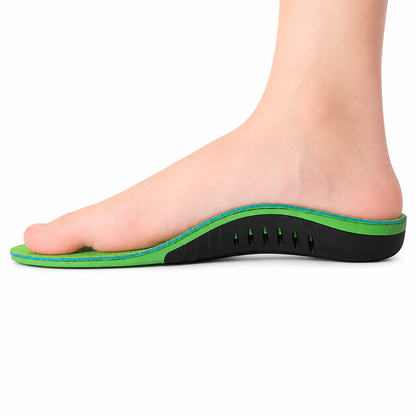 Shock-Absorbing Foot Inserts with Elevated Heel-to-Toe Support for All-Day Stability